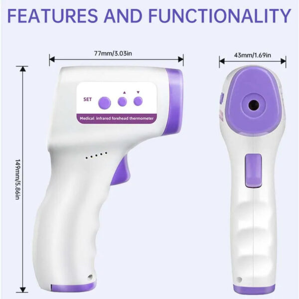 Non Contact Infrared Body Temperature Thermometer Gun - Image 8